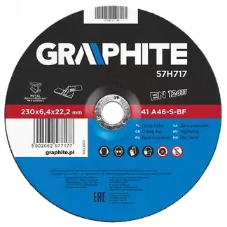 DISC POLIZARE PENTRU METAL 125x6,4x22MM (57H715)
