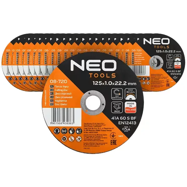 DISCURI PENTRU METAL/INOX,SET 25 BUC (08-720)