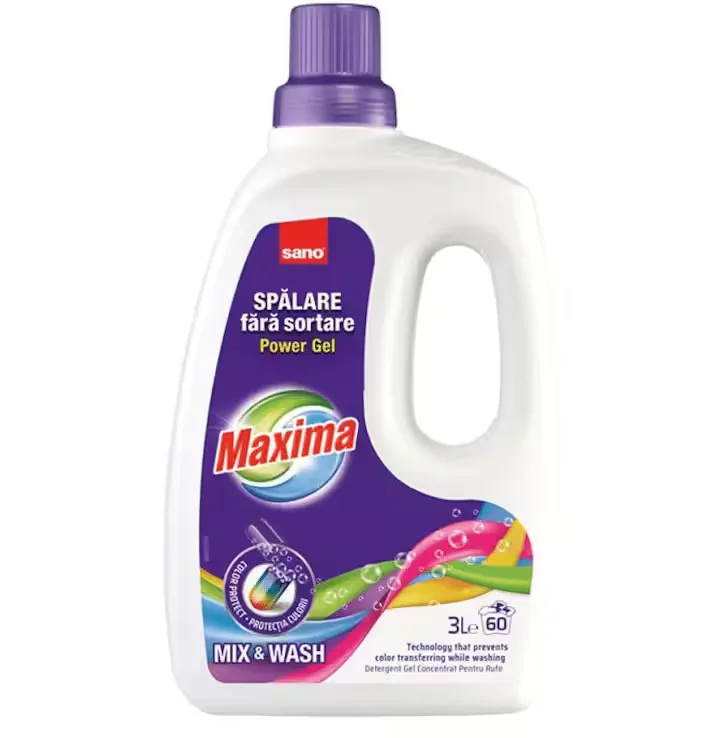 SANO MAXIMA POWER GEL MIX&amp;WASH (60sp) 3L